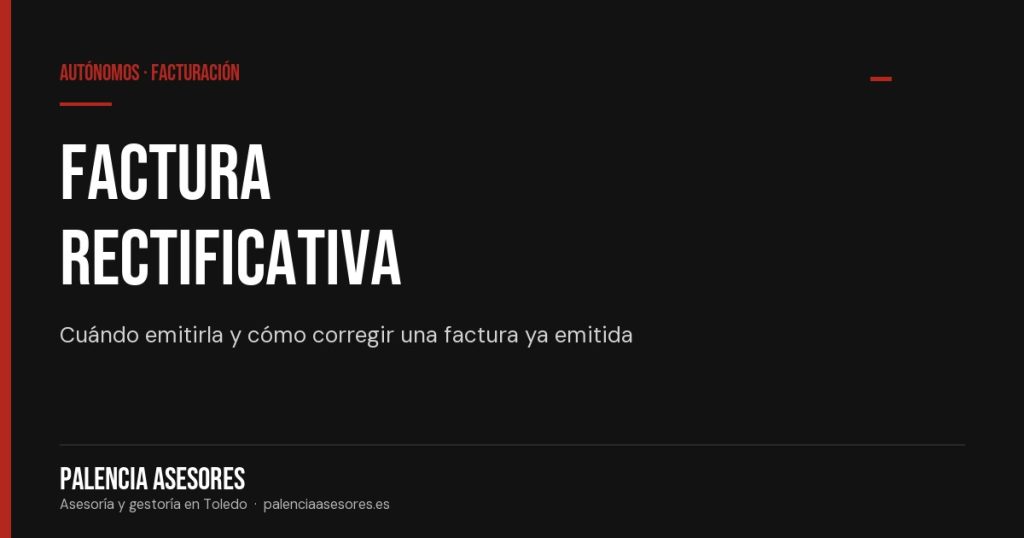 Factura rectificativa: qué es, cuándo se emite y qué datos lleva
