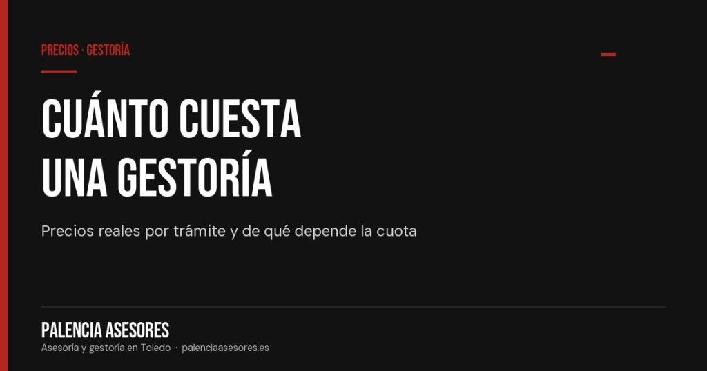 Cuánto cuesta una gestoría y de qué depende el precio