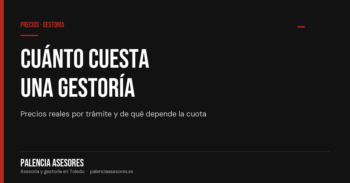 Cuánto cuesta una gestoría y de qué depende el precio